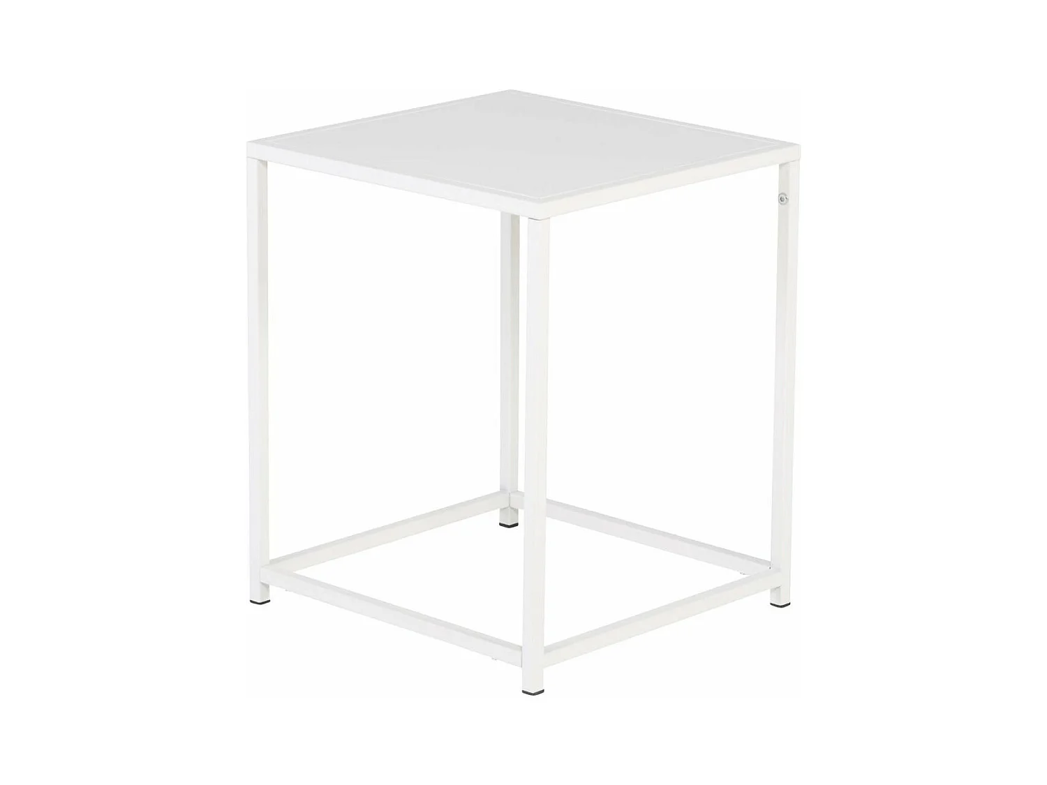 Table d'Appoint en Métal "Staal" 45cm Blanc