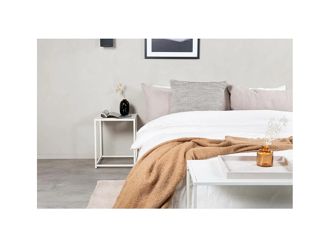 Table d'Appoint en Métal "Staal" 45cm Blanc