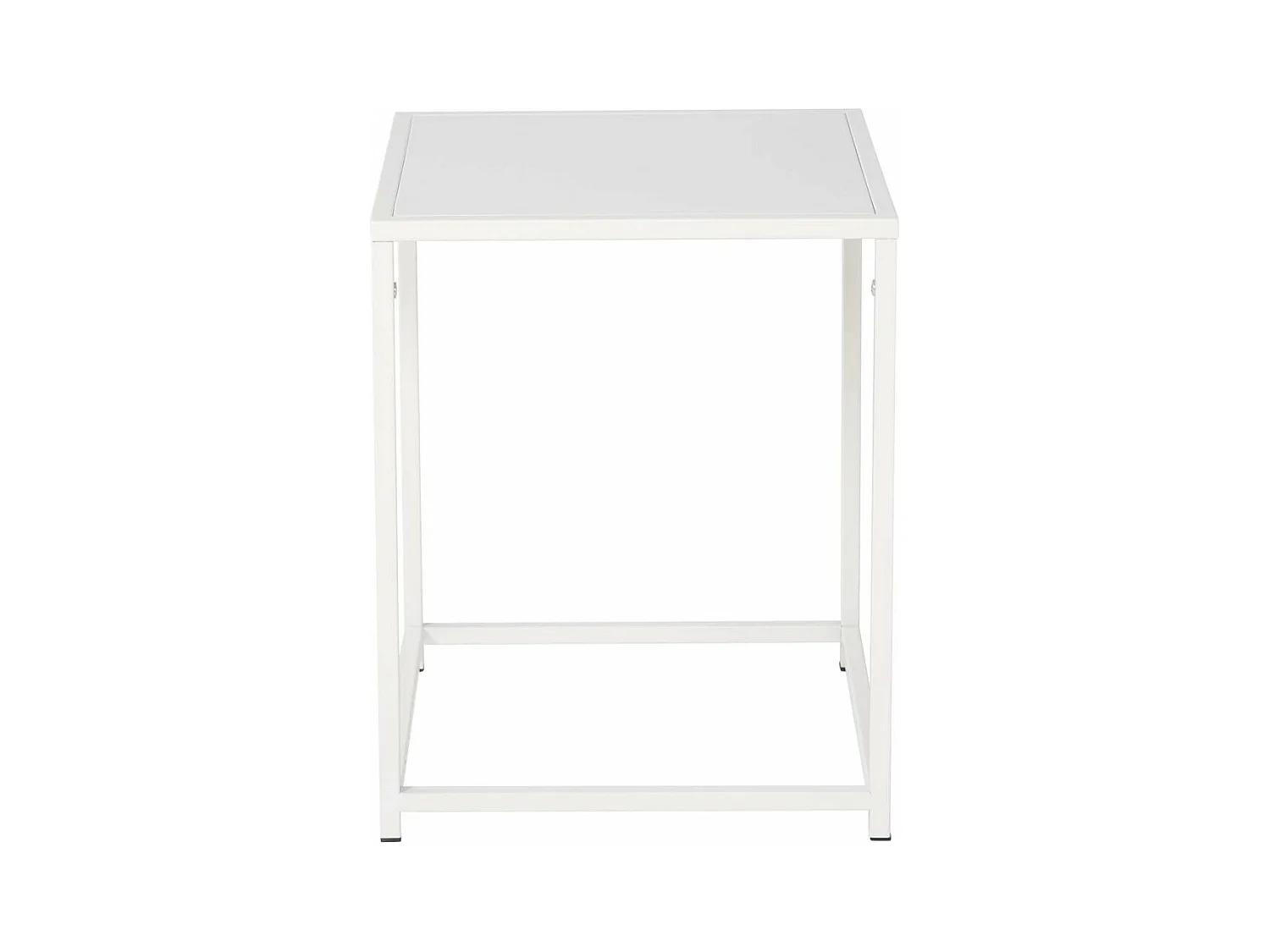 Table d'Appoint en Métal "Staal" 45cm Blanc