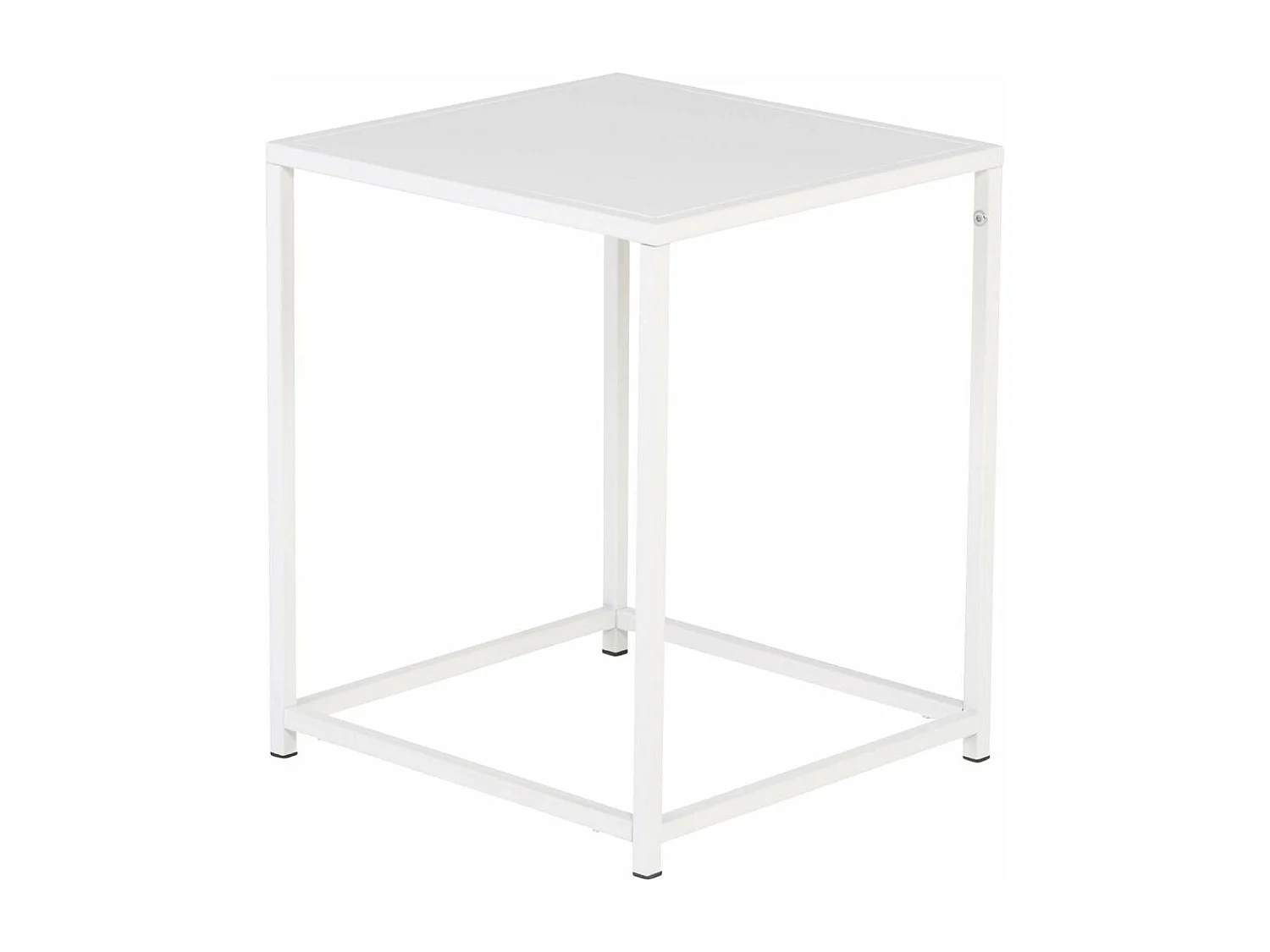Table d'Appoint en Métal "Staal" 45cm Blanc
