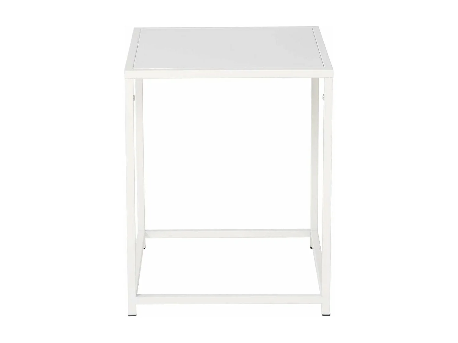 Table d'Appoint en Métal "Staal" 45cm Blanc
