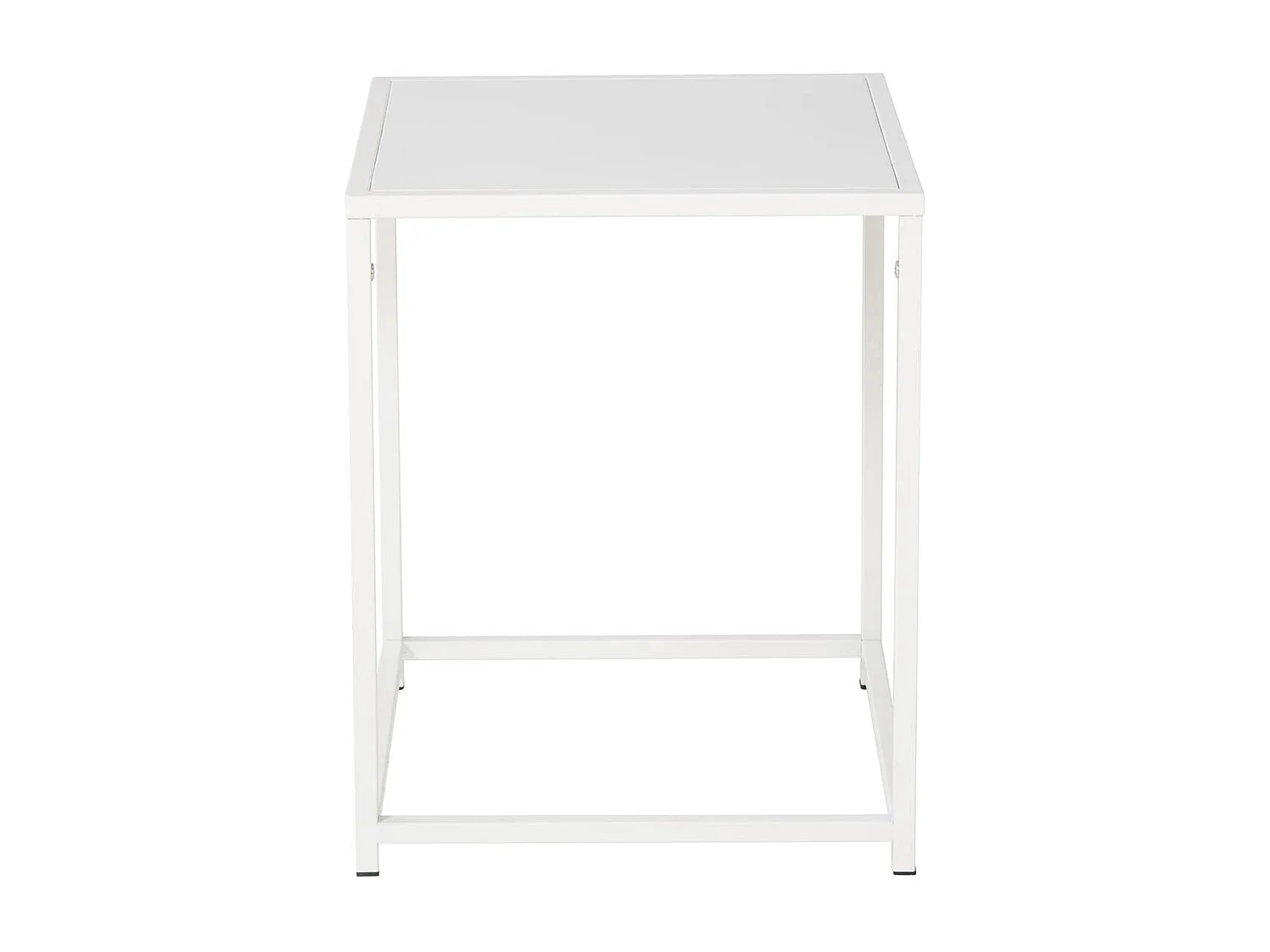Table d'Appoint en Métal "Staal" 45cm Blanc