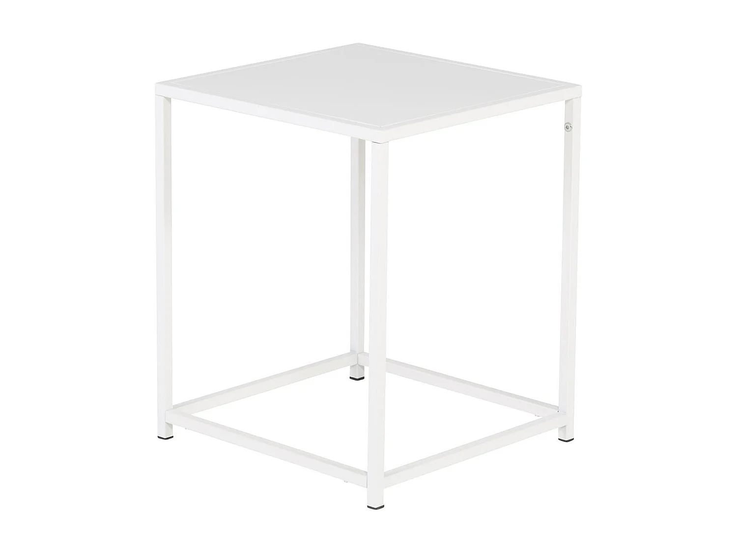 Table d'Appoint en Métal "Staal" 45cm Blanc