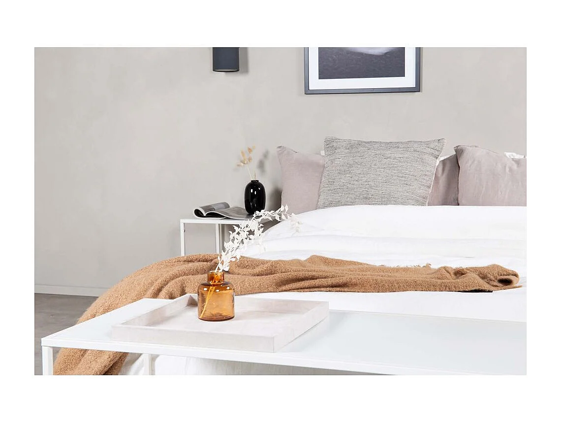 Table d'Appoint en Métal "Staal" 45cm Blanc