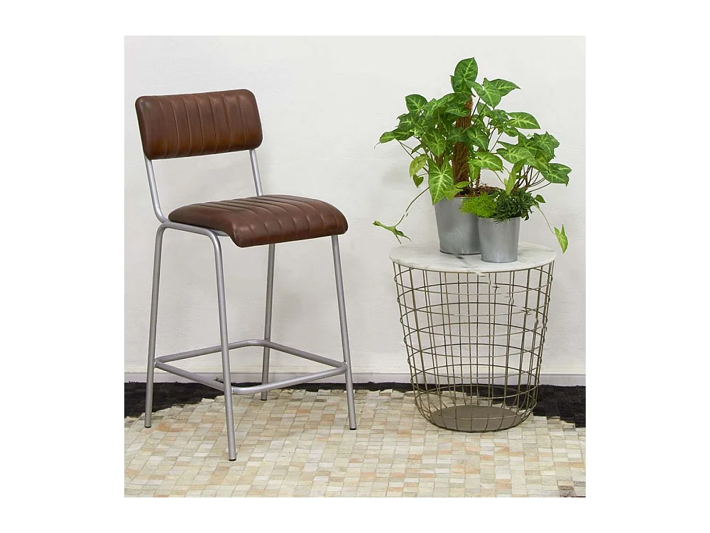 Tavoli antichi in metallo dorato e marmo (Set di 2)