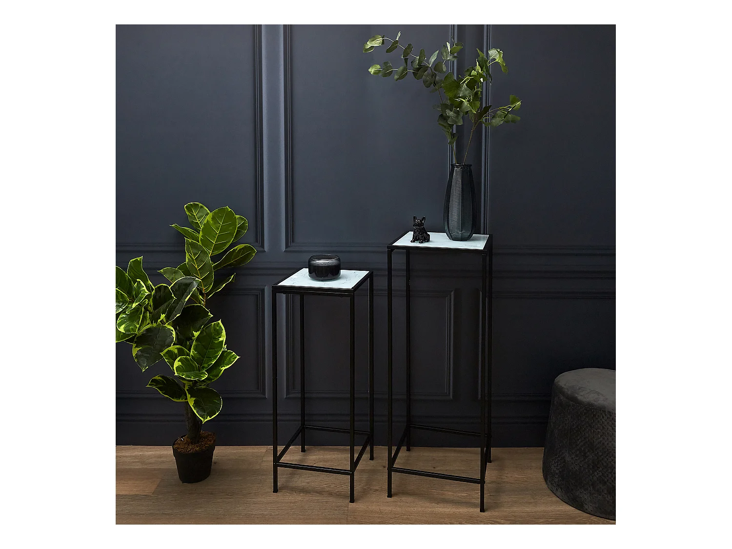 Sellette Tablett Marmorimitat Felicity Unitaire