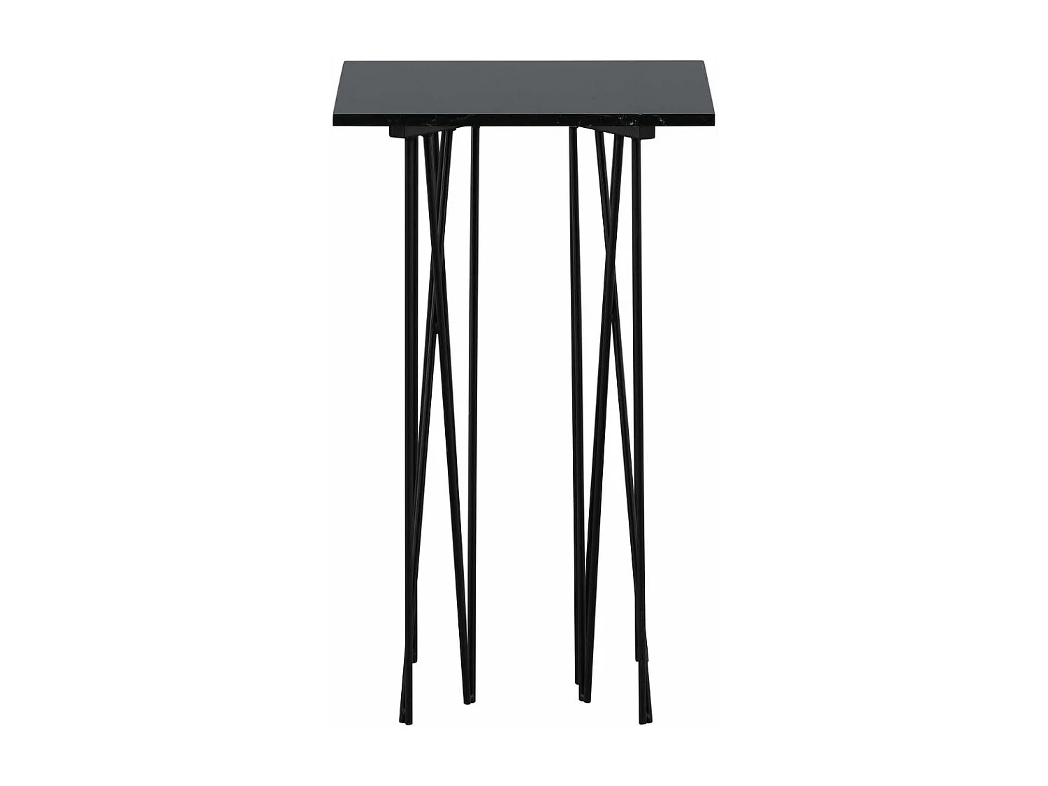 Table d'Appoint Design "Stone" 65cm Noir
