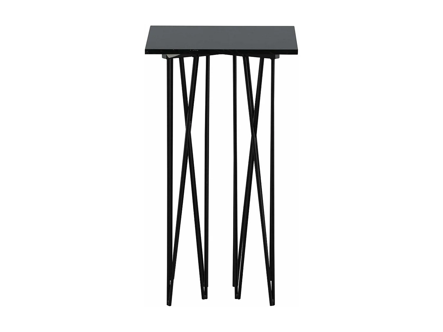 Table d'Appoint Design "Stone" 65cm Noir