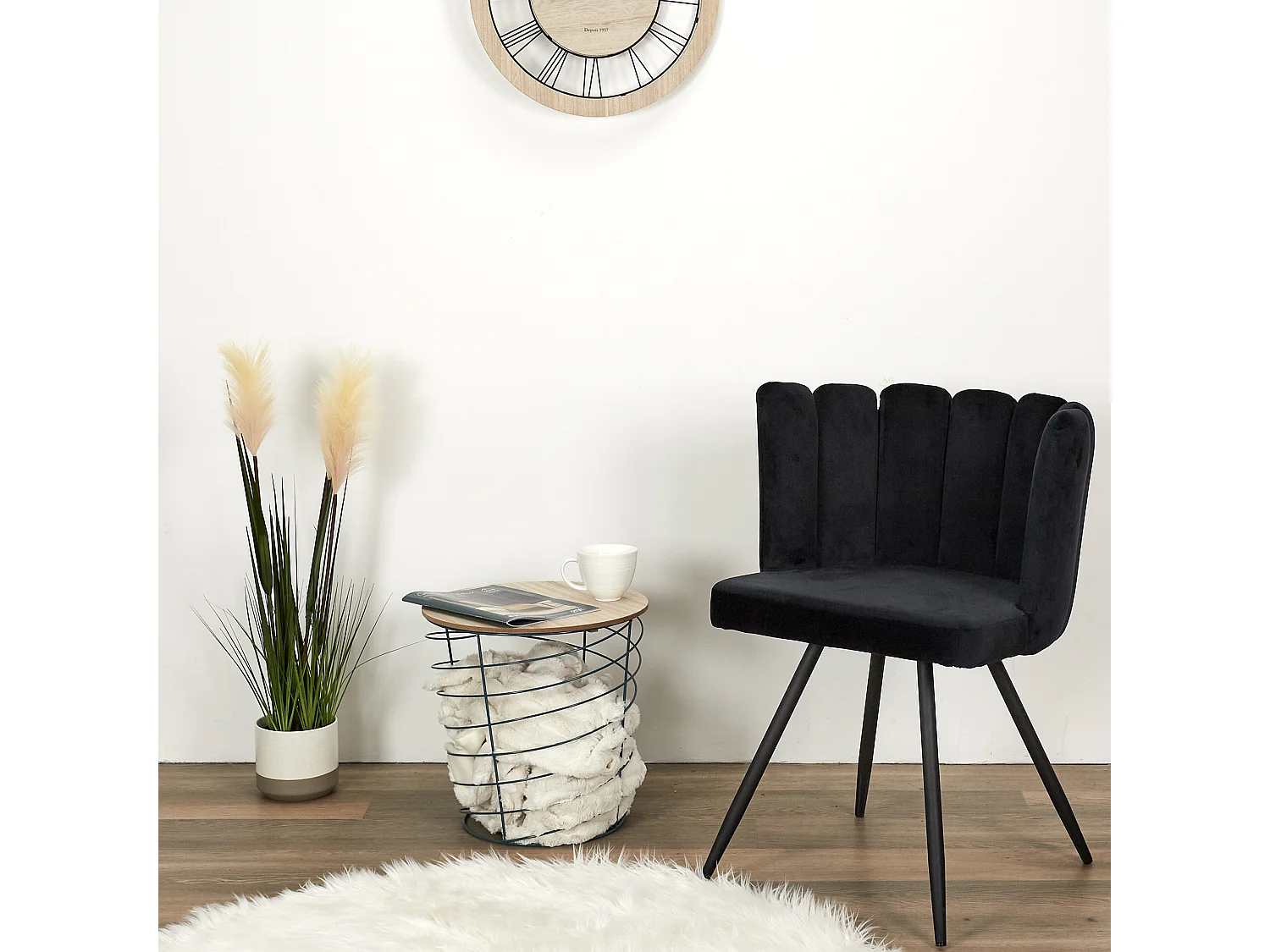 Table Filaire Bois Et Metal Cyclone Bleu Bleu, Beige