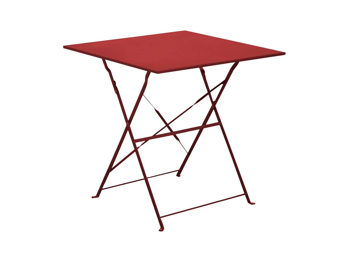 Guéridon carré en acier 70 cm Cuba