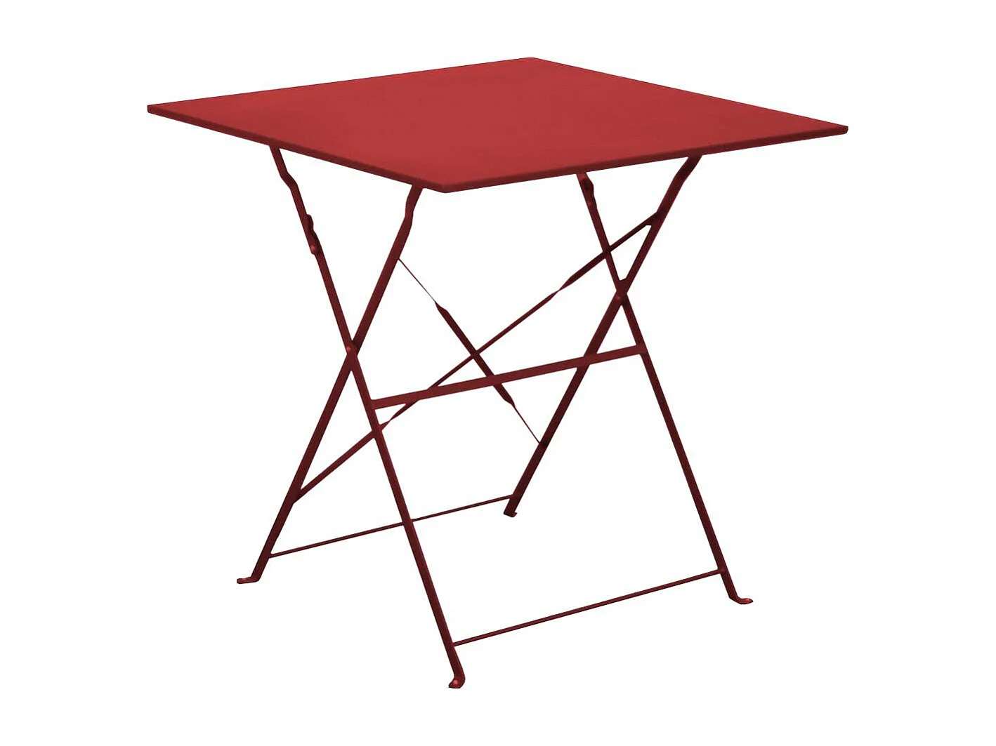 Guéridon carré en acier 70 cm Cuba