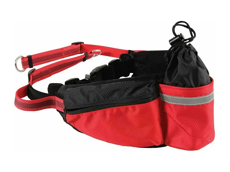 Ceinture canicross jogging Moov Rouge