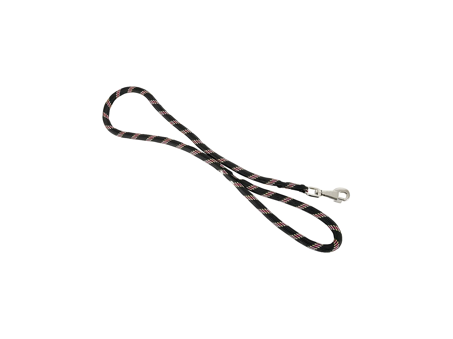 Laisse en nylon ultrarésistante noire 13 mm 2 m