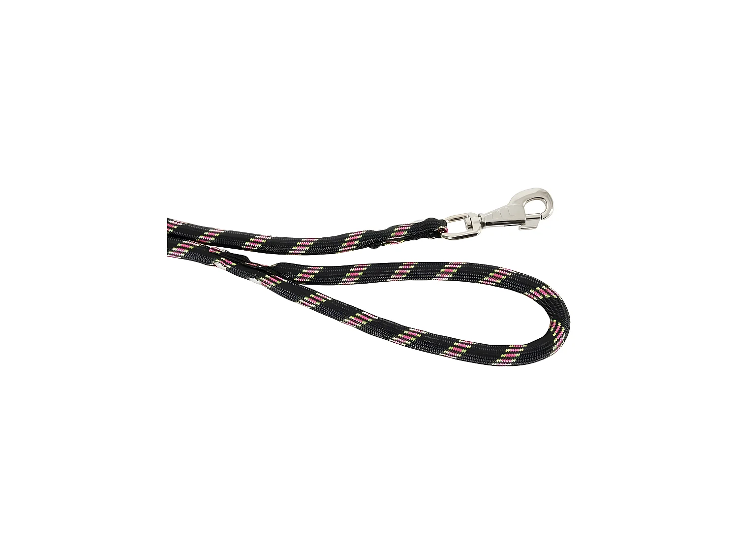 Laisse en nylon ultrarésistante noire 13 mm 1.20 m