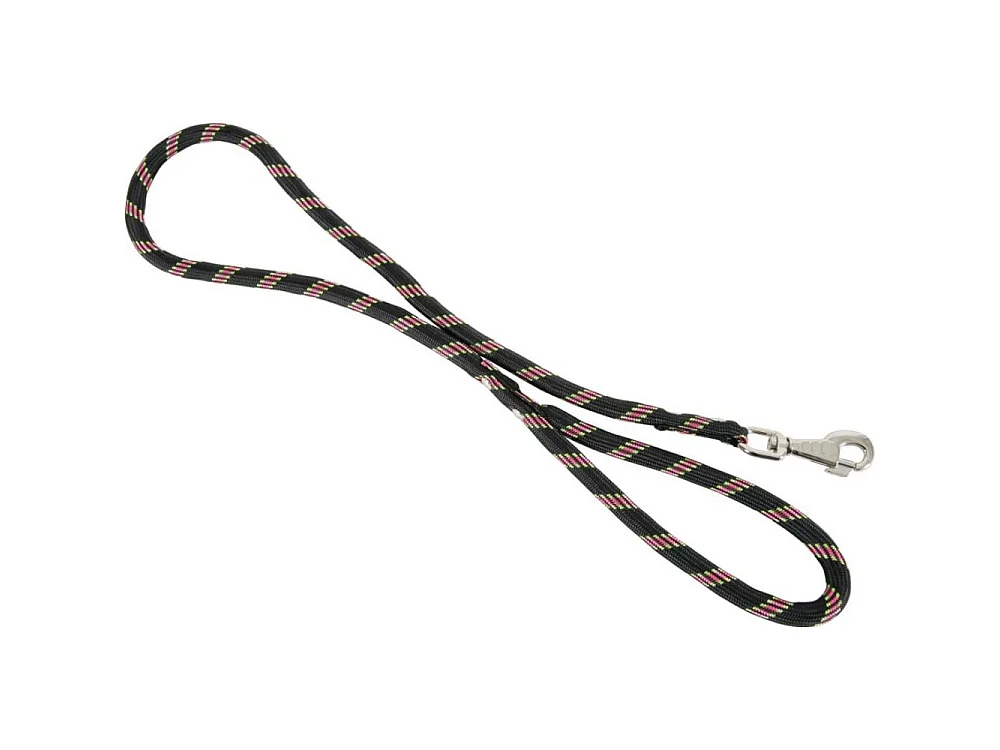 Laisse nylon corde 13 mm noire 6 mètres