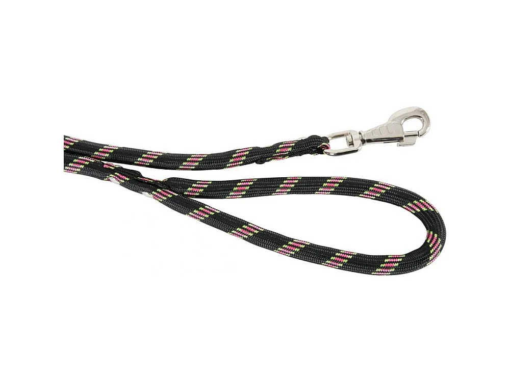 Laisse nylon corde 13 mm noire 6 mètres