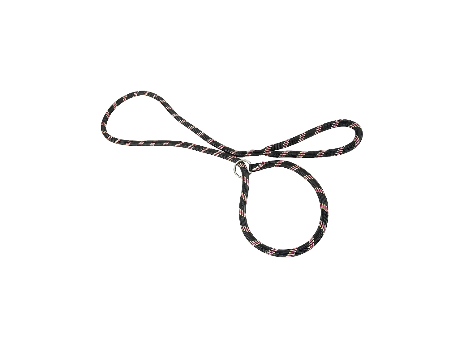 Guinzaglio a lazo in corda di nylon nero