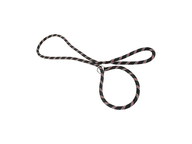 Guinzaglio a lazo in corda di nylon nero