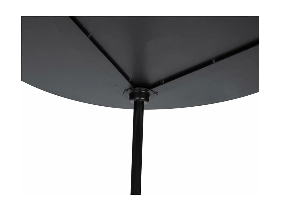 Table basse en métal imitation marbre Ovoid 58 x 51 cm