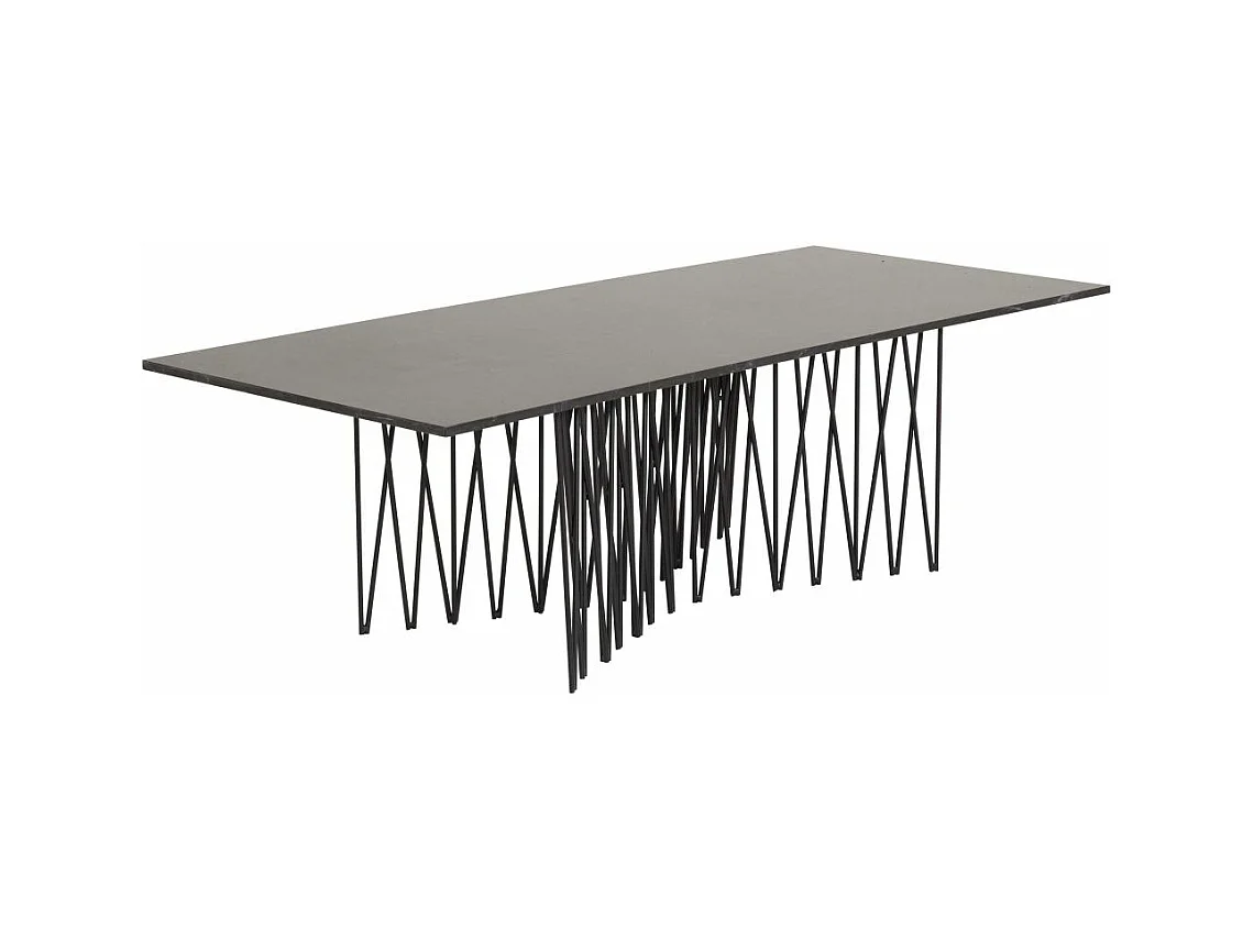 Couchtisch mit Graniteffekt aus Stahl Stone