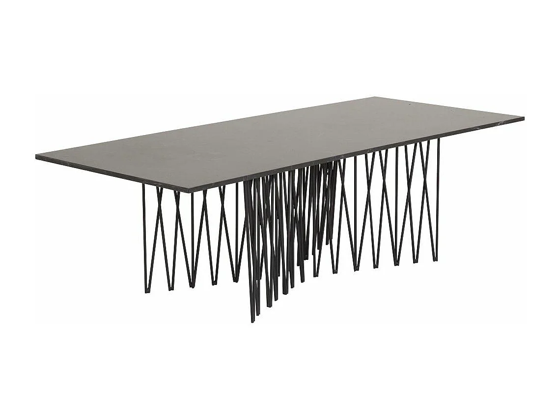 Table Basse Design "Stone" 140cm Noir