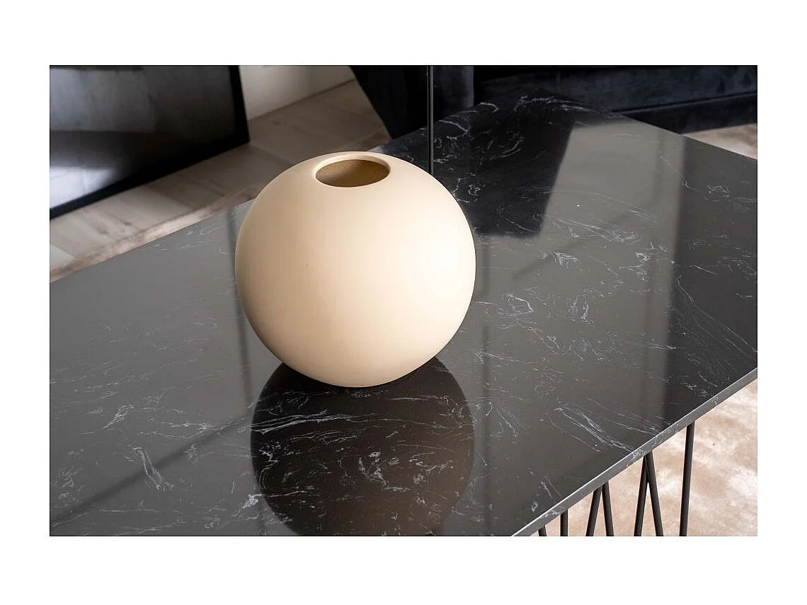 Table Basse Design "Stone" 140cm Noir