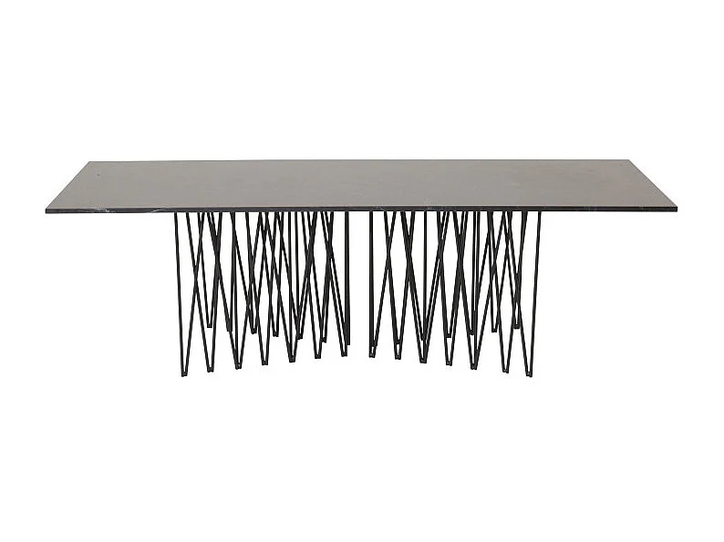 Stone salontafel 60x140 cm glas zwart marmor decor.