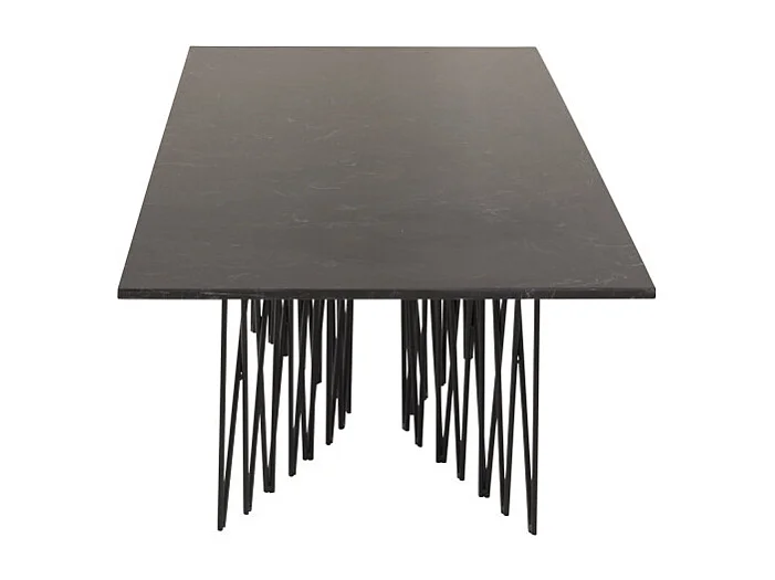 Stone salontafel 60x140 cm glas zwart marmor decor.