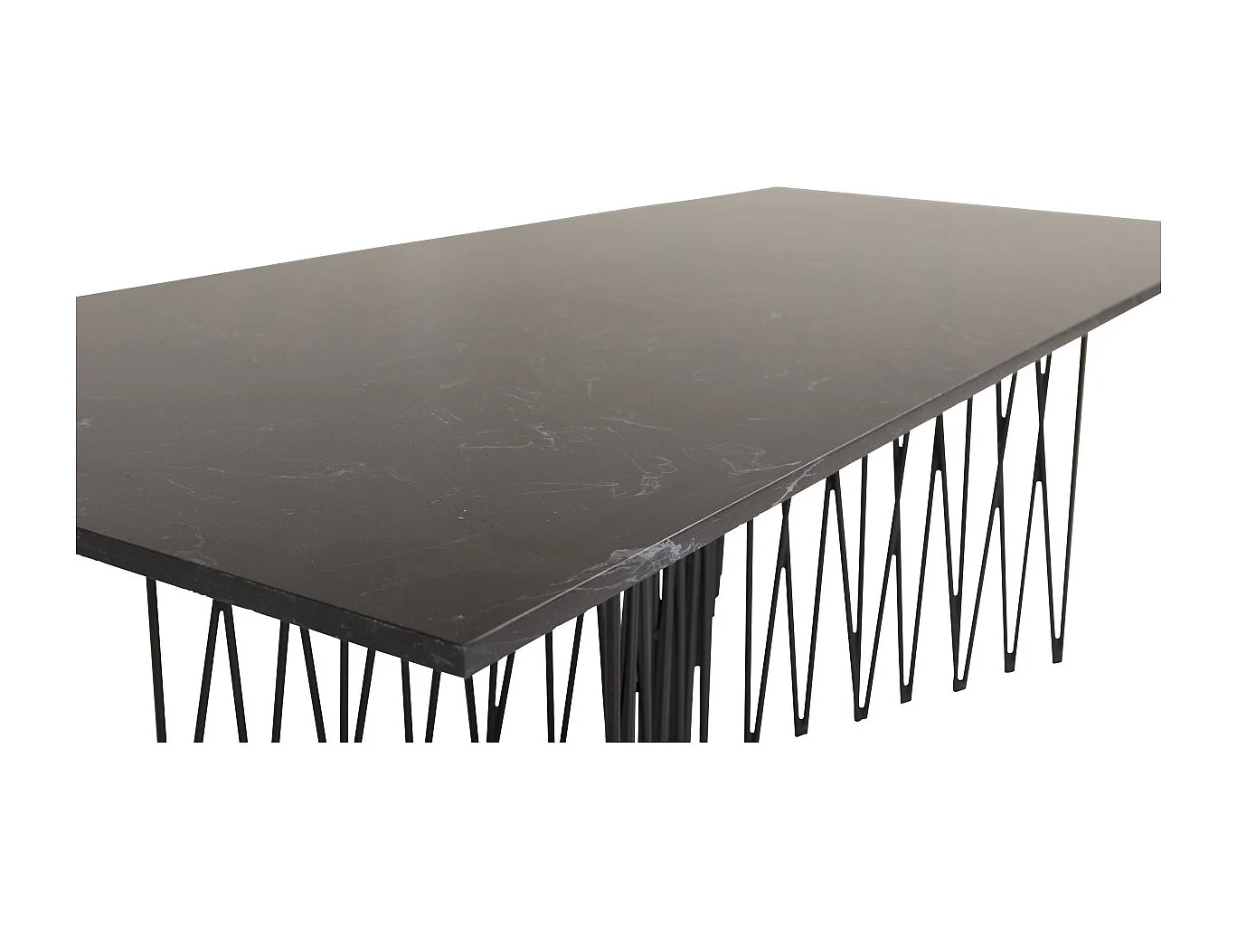 Stone salontafel 60x140 cm glas zwart marmor decor.