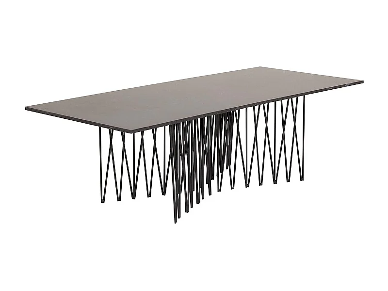 Stone salontafel 60x140 cm glas zwart marmor decor.