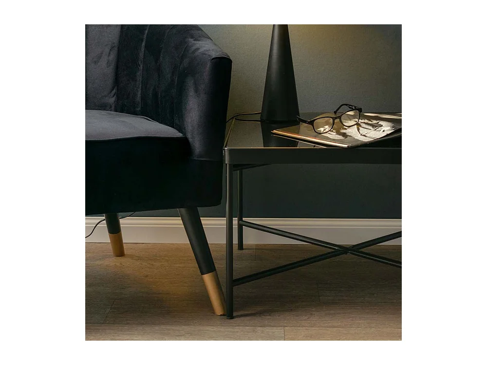 Table basse en verre Smooth 130 x 60 x 40 cm