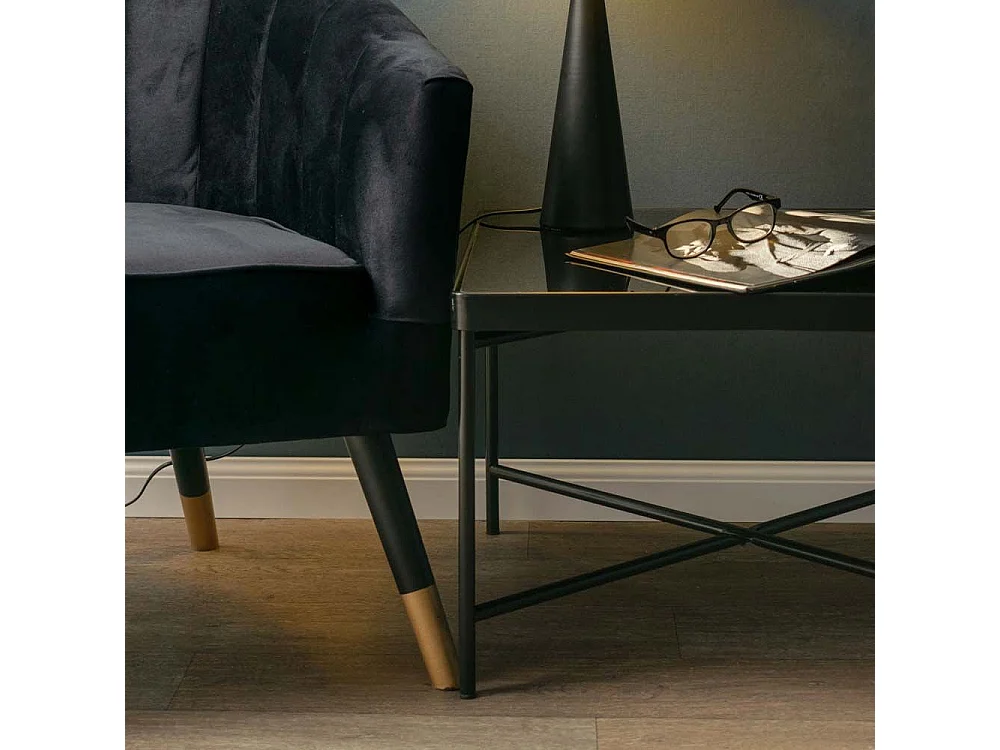 Table basse en verre Smooth 130 x 60 x 40 cm