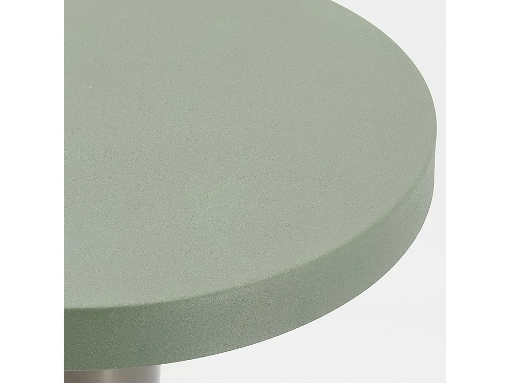 Table basse en métal kaki