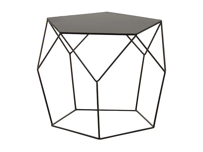 Table basse design en métal noir