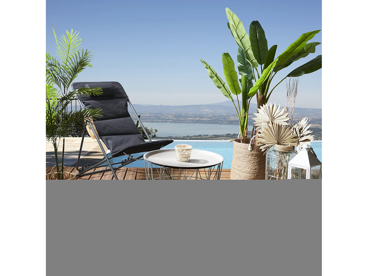 Table Filaire Metal Taupe Diametre 50cm