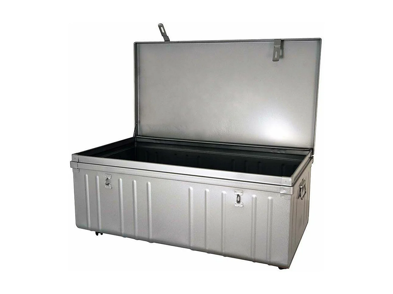 Table basse en acier sur roulettes Habitat 90 cm