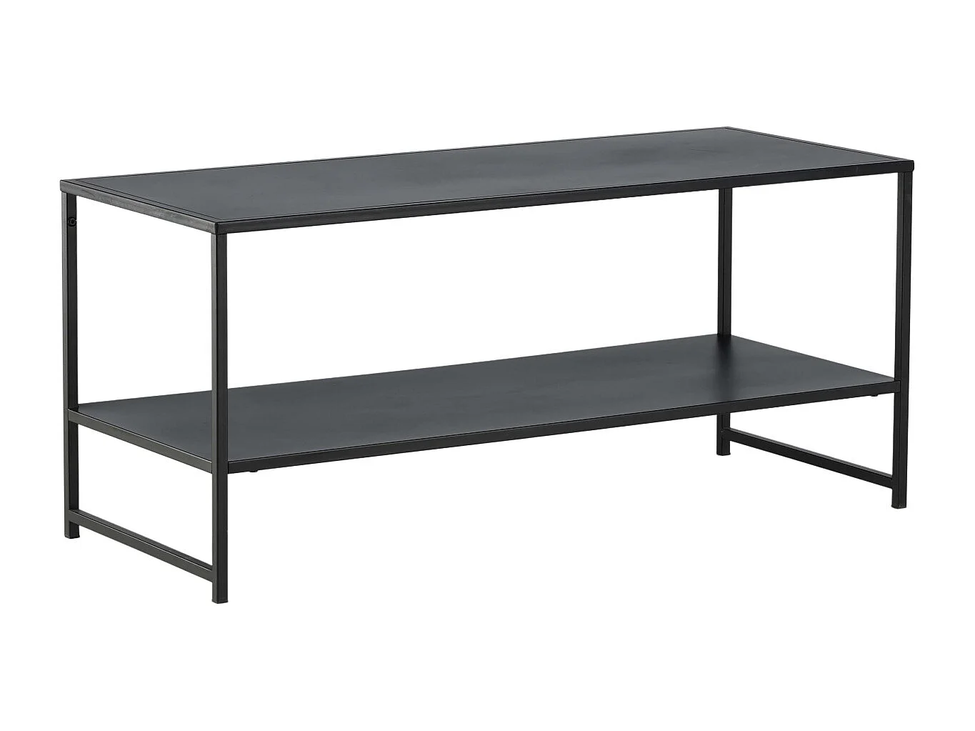 Staal salontafel 101,6x43,2cm zwart.