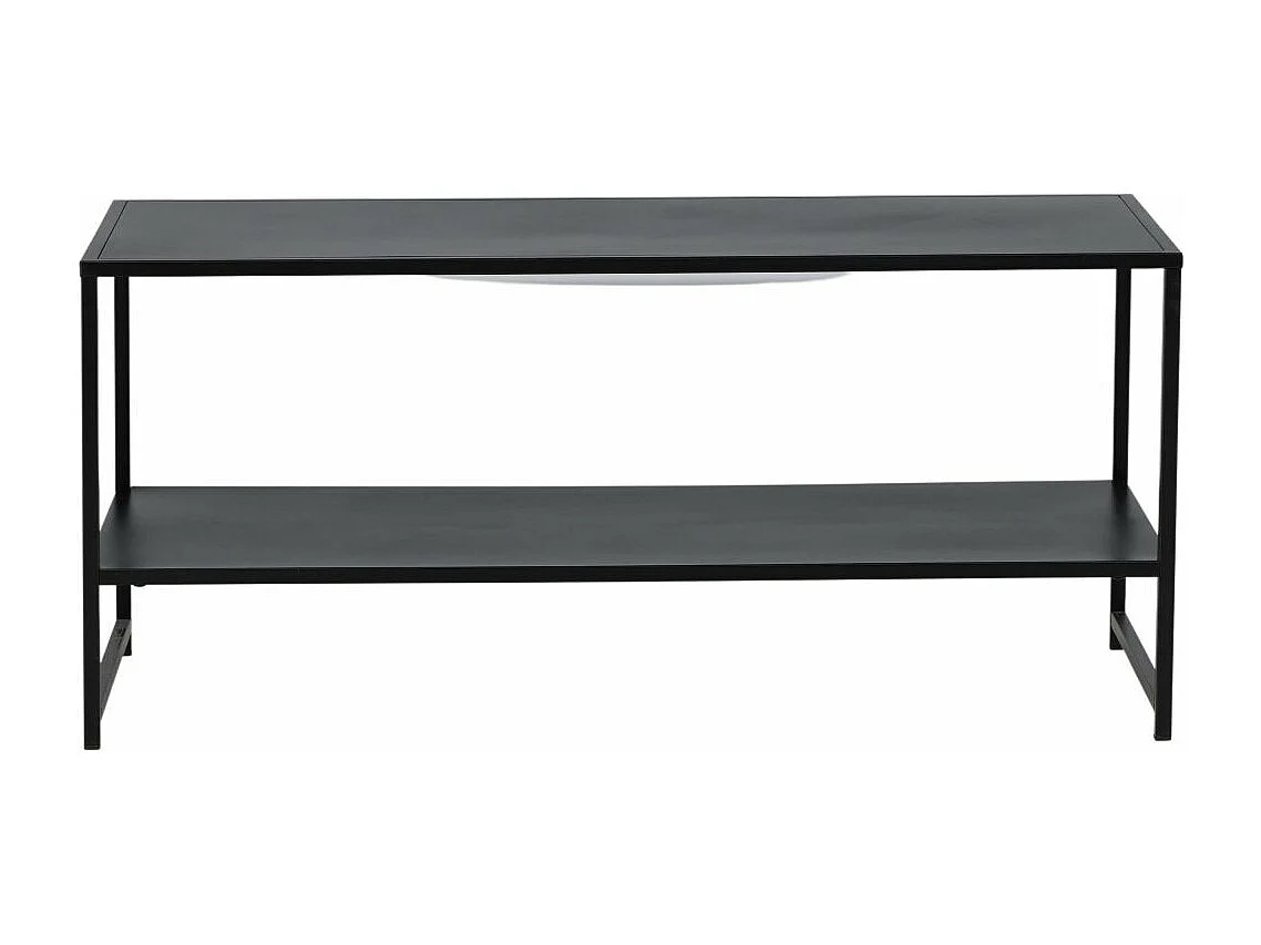 Staal salontafel 101,6x43,2cm zwart.