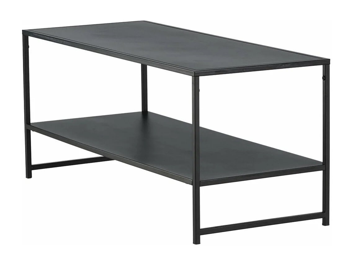 Staal salontafel 101,6x43,2cm zwart.