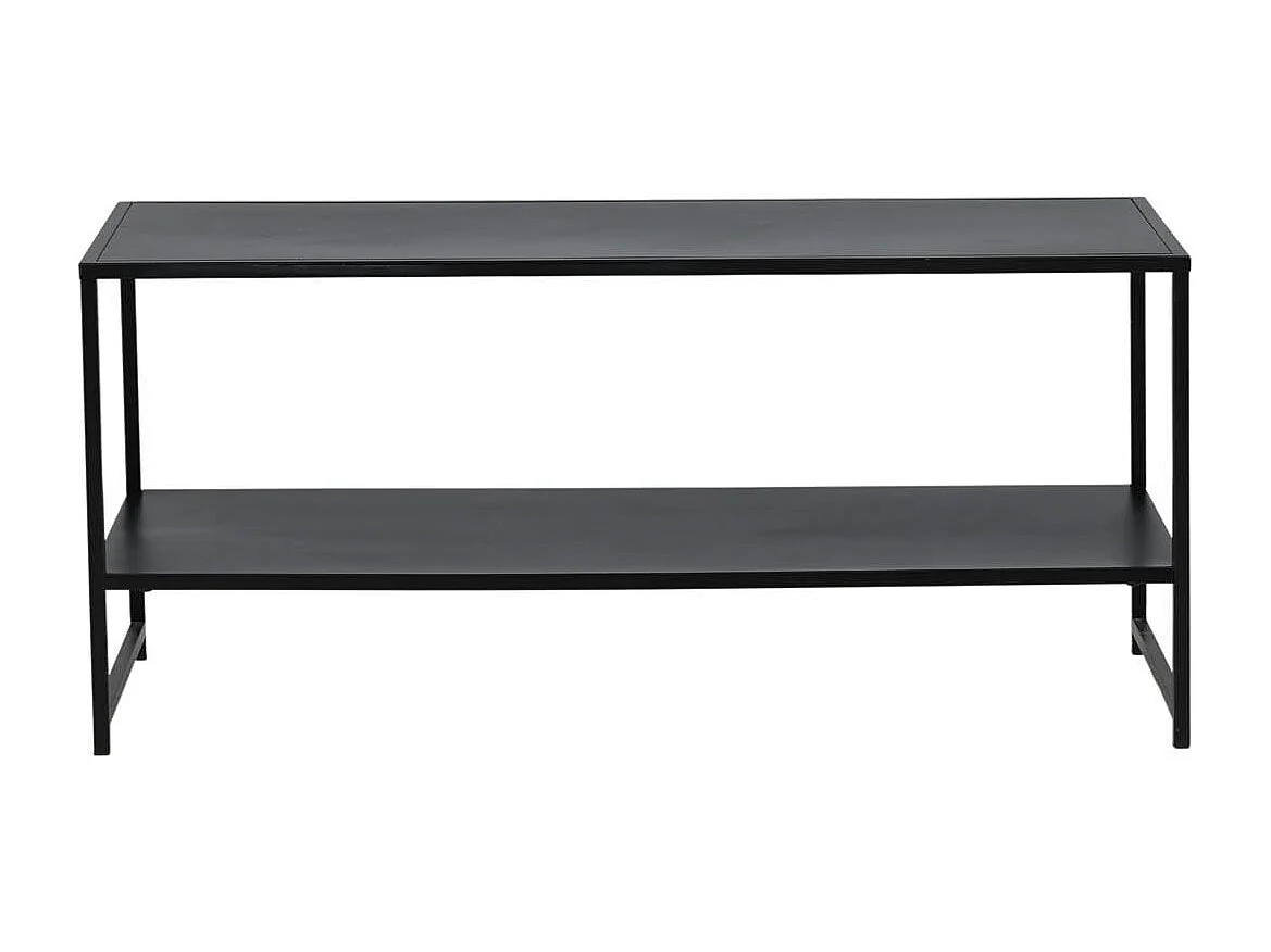 Staal salontafel 101,6x43,2cm zwart.