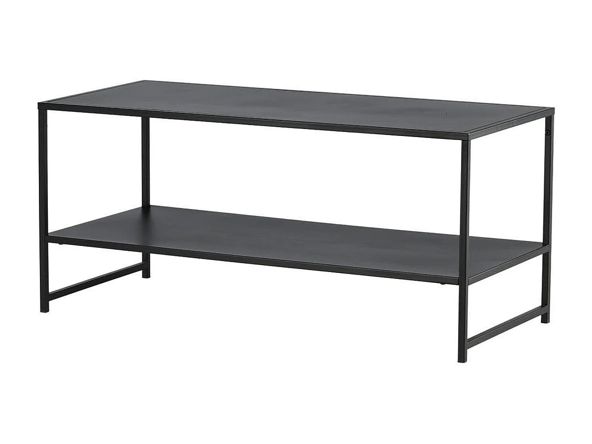 Staal salontafel 101,6x43,2cm zwart.