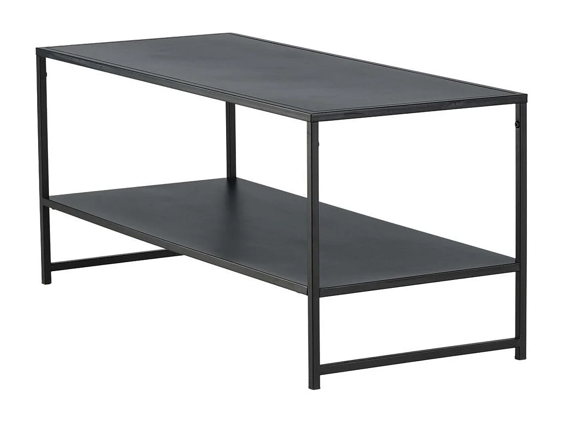 Staal salontafel 101,6x43,2cm zwart.
