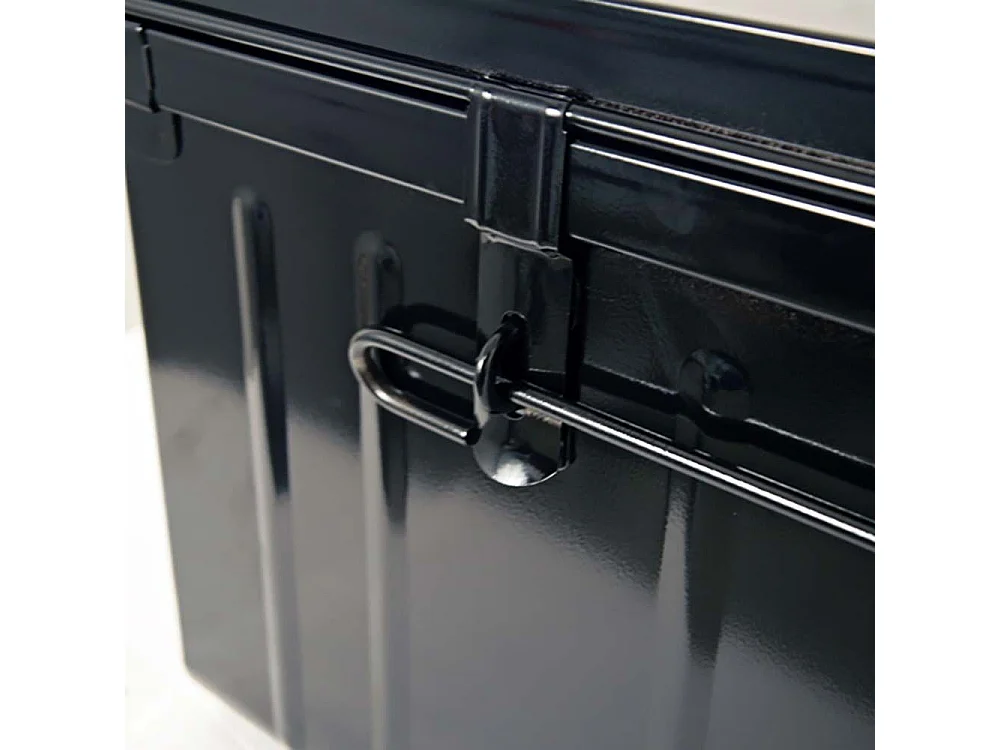 Table basse en acier sur roulettes Habitat 90 cm