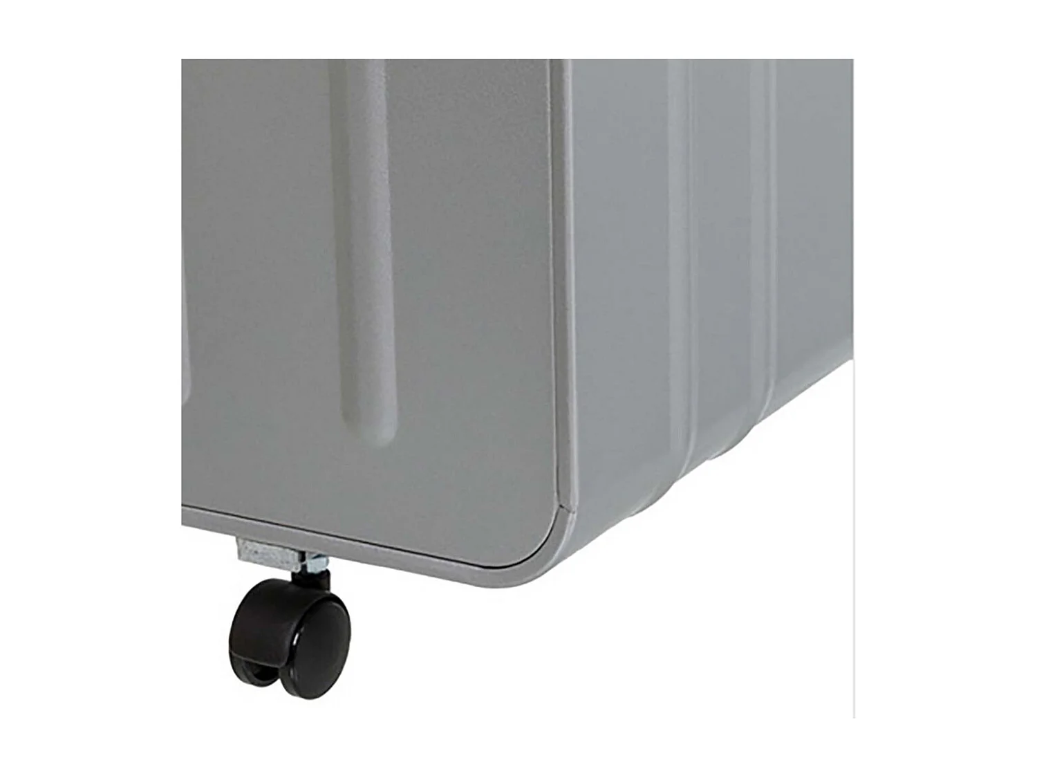 Table basse en acier sur roulettes Habitat 90 cm