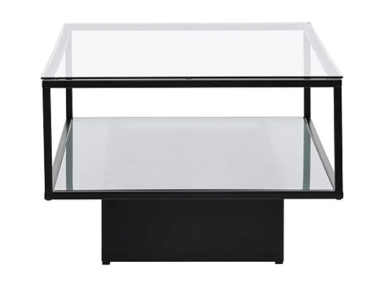 Maglehem salontafel met plank 60x130 cm glas.