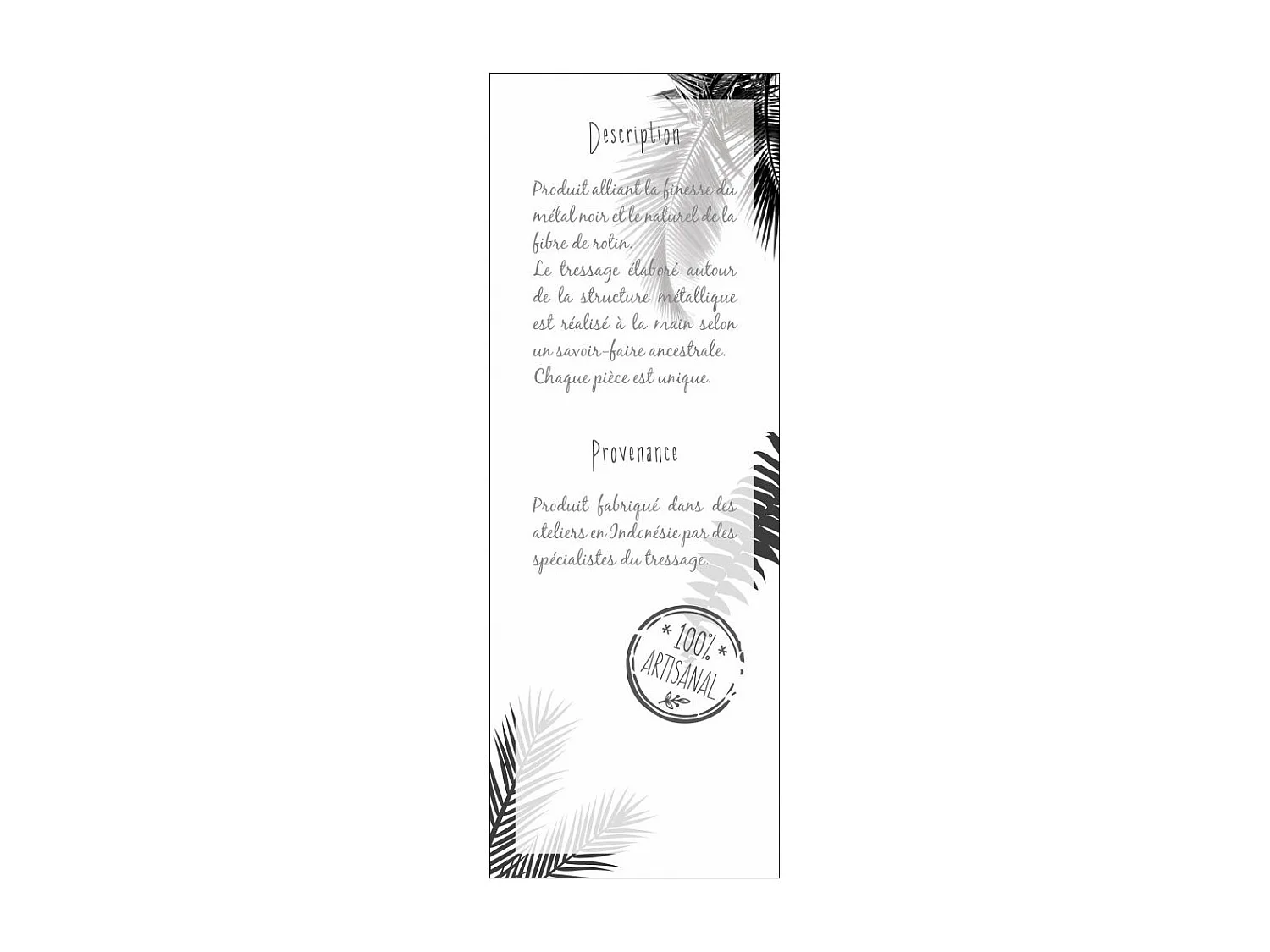 Table basse rotin Kubu