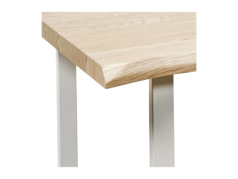 Table De Repas Forest Blanc Blanc, Beige