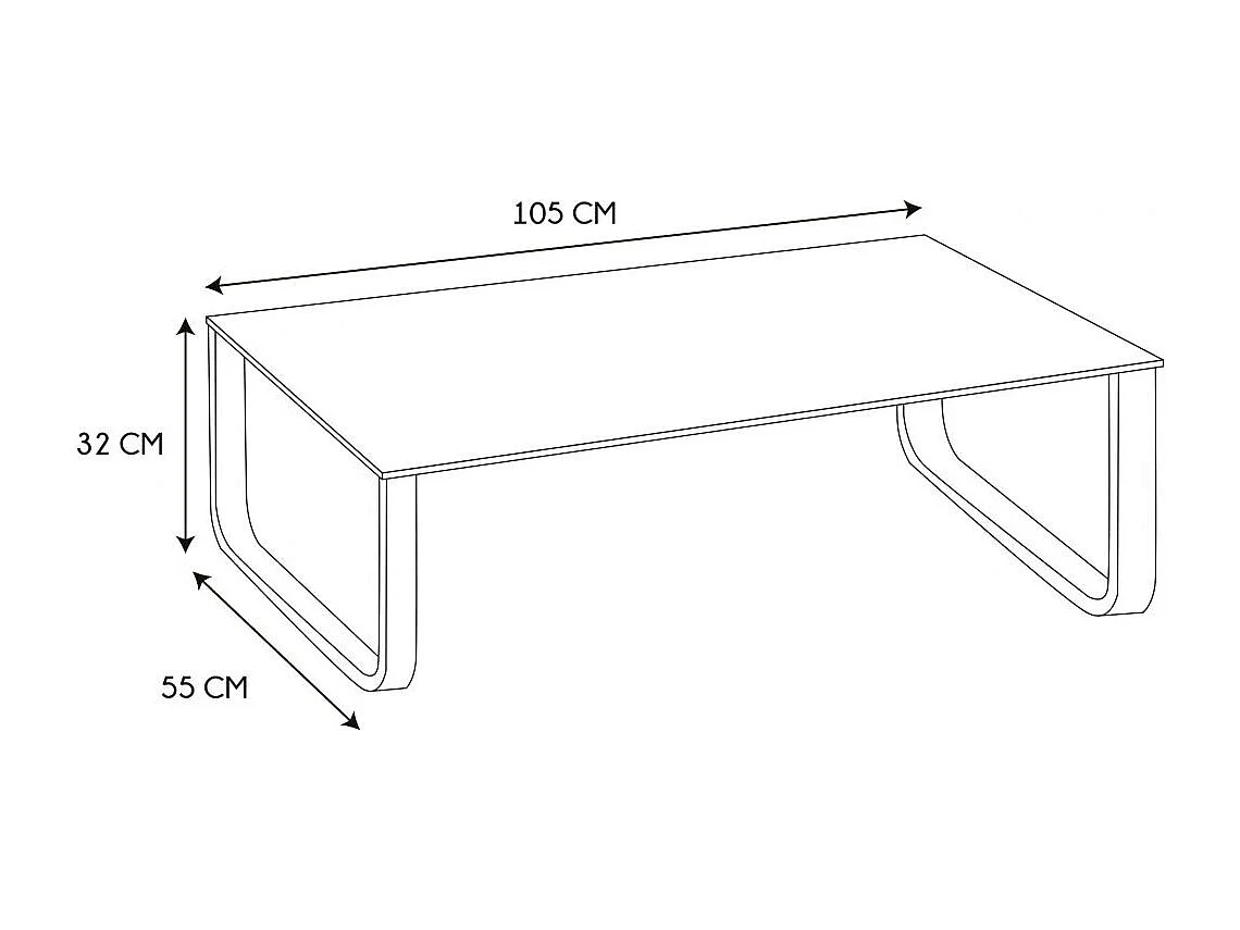 Table Basse En Verre Marble Blanc Noir, Blanc