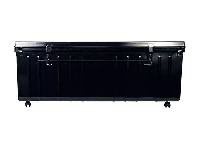 Table basse malle en métal noir Terra L100xH40xP55