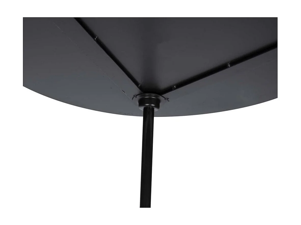 Table basse en métal imitation marbre Ovoid 67 x 60 cm